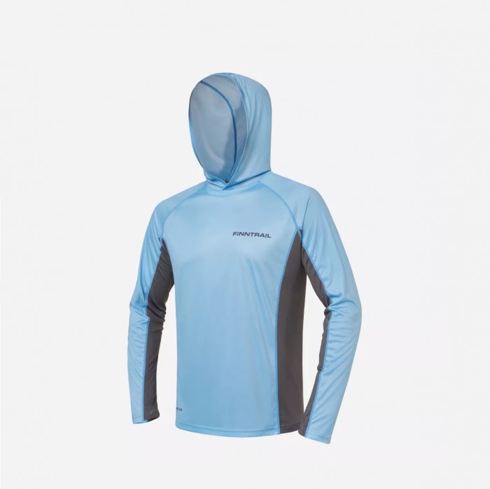 Лонгслив мужской Wave Big Logo 6614 LightBlue