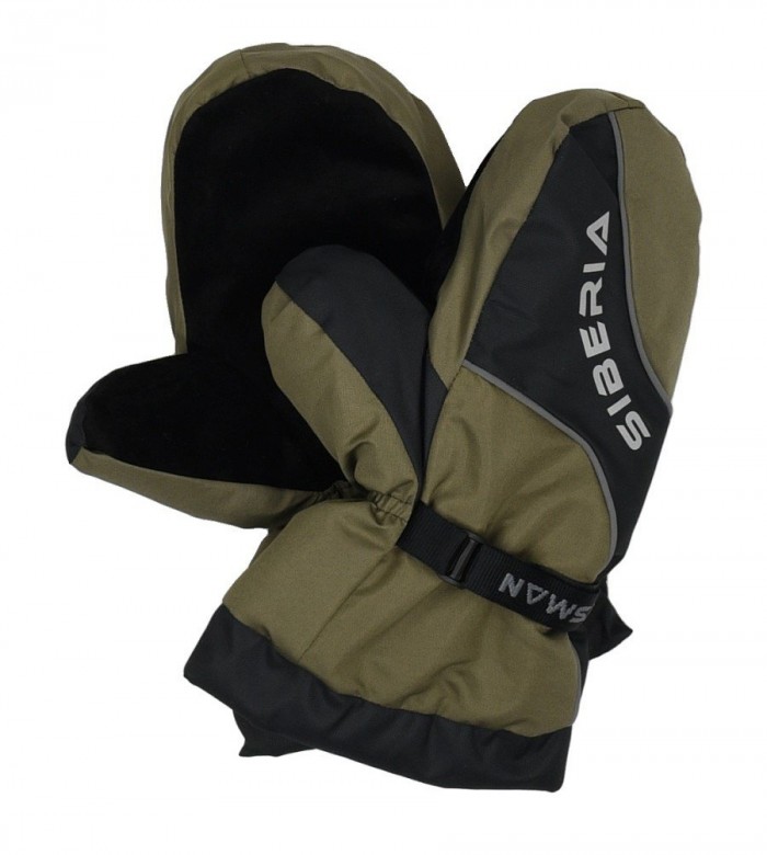 Рукавицы Siberia цвет Хаки/Черный ткань Breathable Б/Р