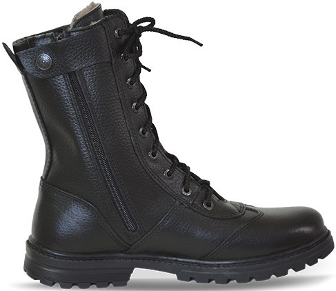 Ботинки мужские "Ратник" на молнии (натур мех) 592-1