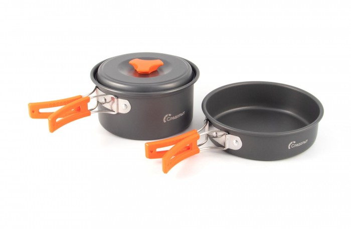 Набор кемпинговой посуды СЛЕДОПЫТ - Compact, на 2 персоны,PF-CWS-K06
