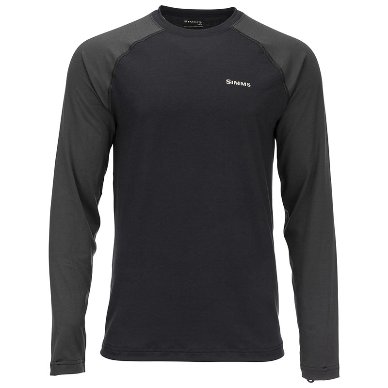 Термофутболка Simms Lightweight Baselayer Top (Black)