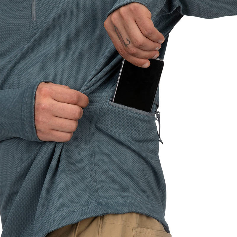 Термофутболка Simms SolarFlex Sport Half-Zip (Storm)