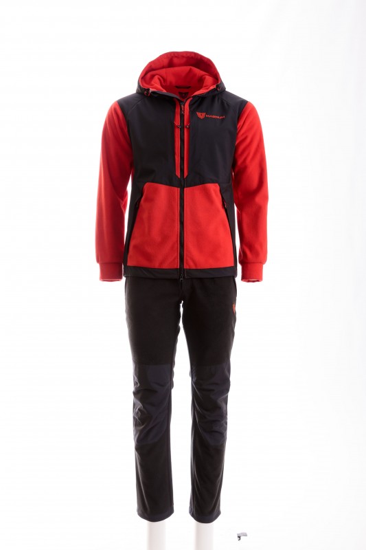 Костюм флисовый TORNADO красный/черный