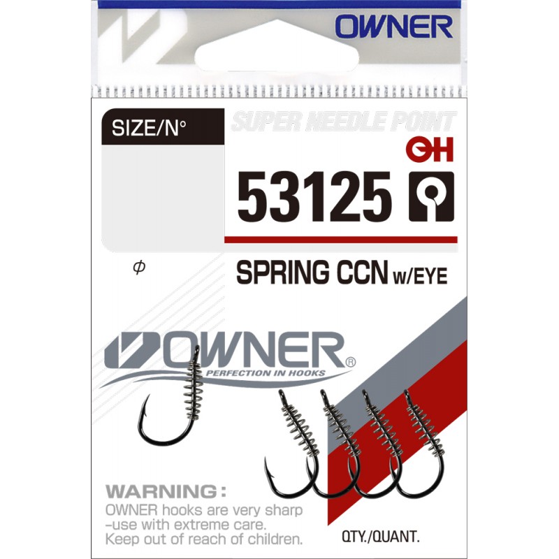 Крючок OWNER Spring Chinu w/Eye BC 53125