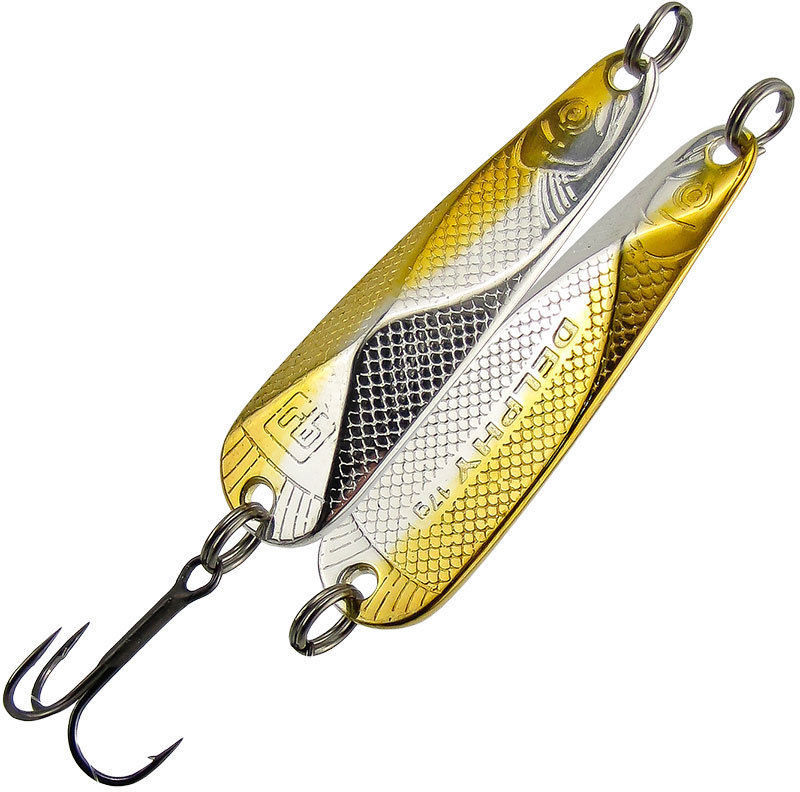 Блесна RB Делфи 10гр. серебрение/золочение