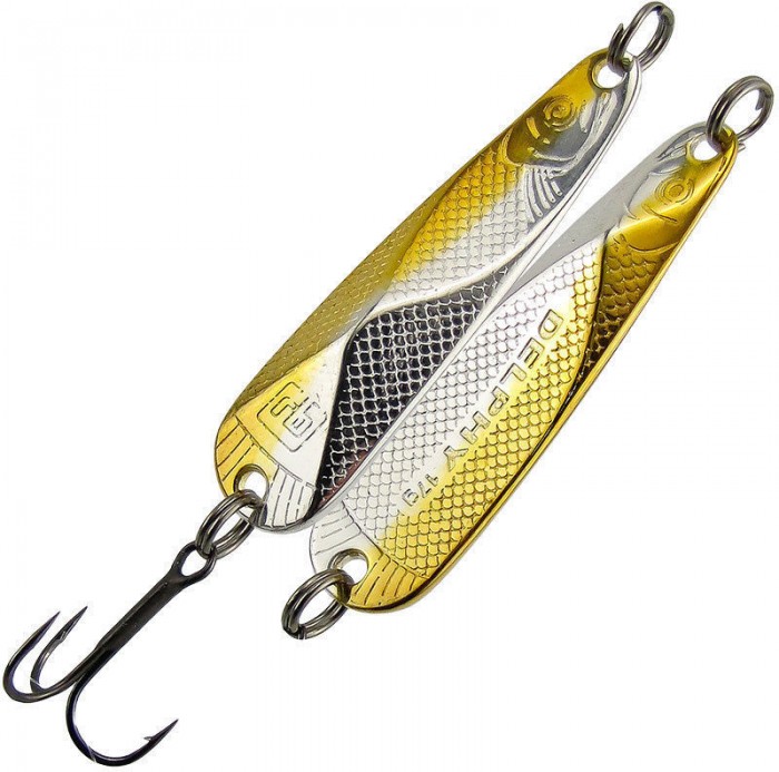 Блесна RB Делфи 17гр. серебрение/золочение