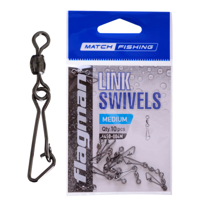 Застежка фидерная с вертлюгом Link Swivels