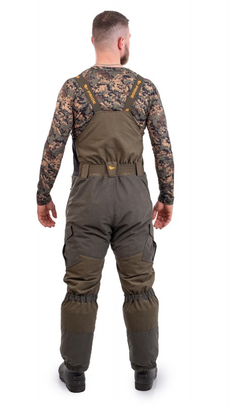 Костюм для охоты PRIDE Магнум полукомбинезоном зимний хаки