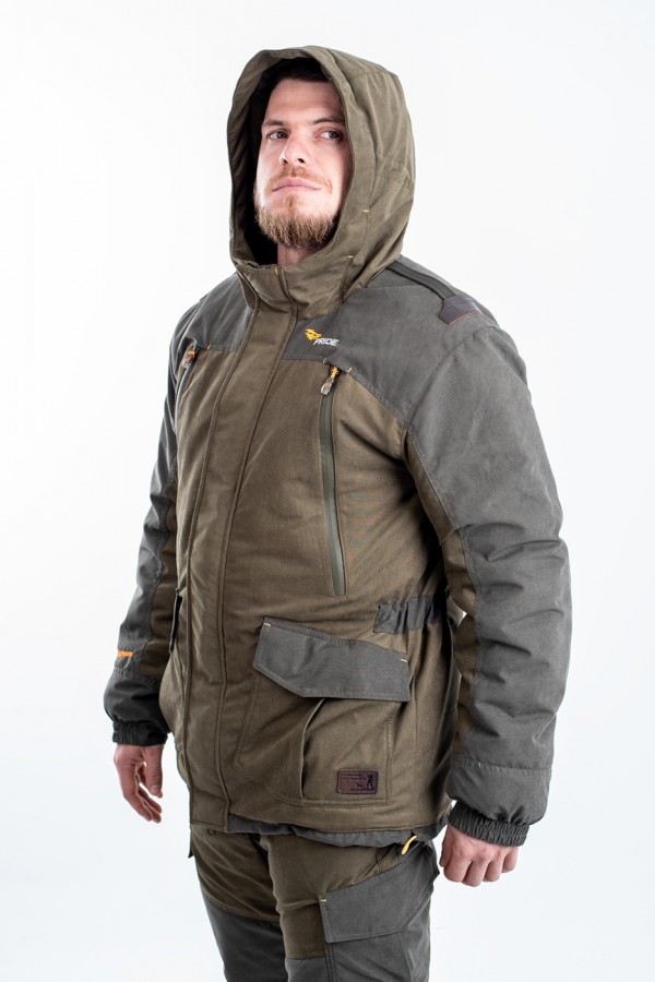Костюм для охоты PRIDE Магнум полукомбинезоном зимний хаки