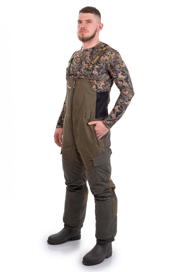 Костюм для охоты PRIDE Магнум полукомбинезоном зимний хаки