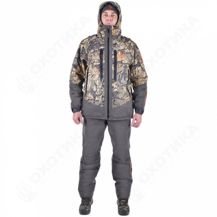 Костюм мужской демисезонный "Tracker V", zamsha, дуб/oak wood S-315-2