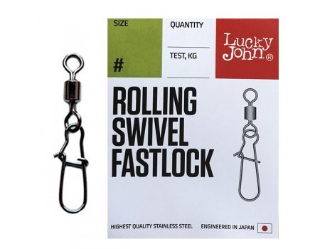 Вертлюги c застеж. LJ Pro Series ROLLING SWIVEL FASTLOCK