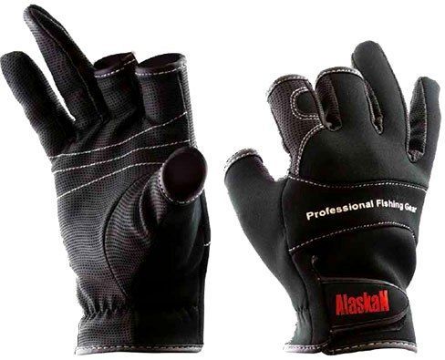 Перчатки спиннингиста Alaskan трехпалые