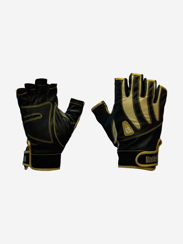 Перчатки спиннингиста Alaskan беспалые BL/Beg