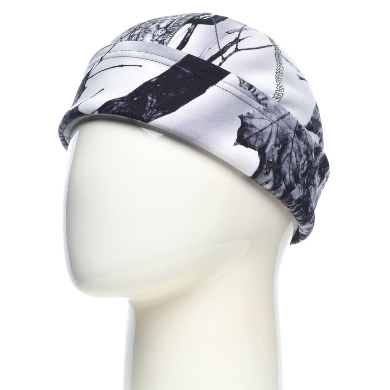 Шапка зимняя Рыбак цвет Белый Лес ткань Alova Windblock