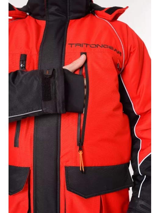 Костюм "YAKUTIYA PRO" -50 ПК (Таслан, Красно-серый) TRITON