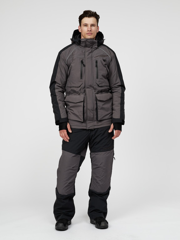 Костюм "SOLID PRO" -45 ПК (Таслан, Серо-Чёрный) TRITONGEAR