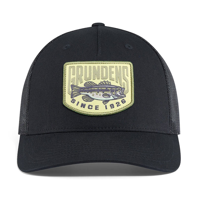 Кепка Grundens Bass Patch Trucker (Black, One Size)