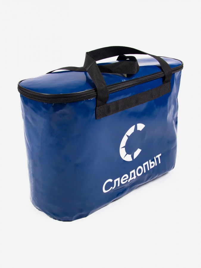 Сумка с крышкой "СЛЕДОПЫТ" для рыбы, ПВХ, 60х24х40см, цв. синий PF-FB-06
