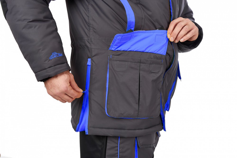 Камчатка МАГМА костюм для рыбалки GRAYLING. зимний, т.графит-синий