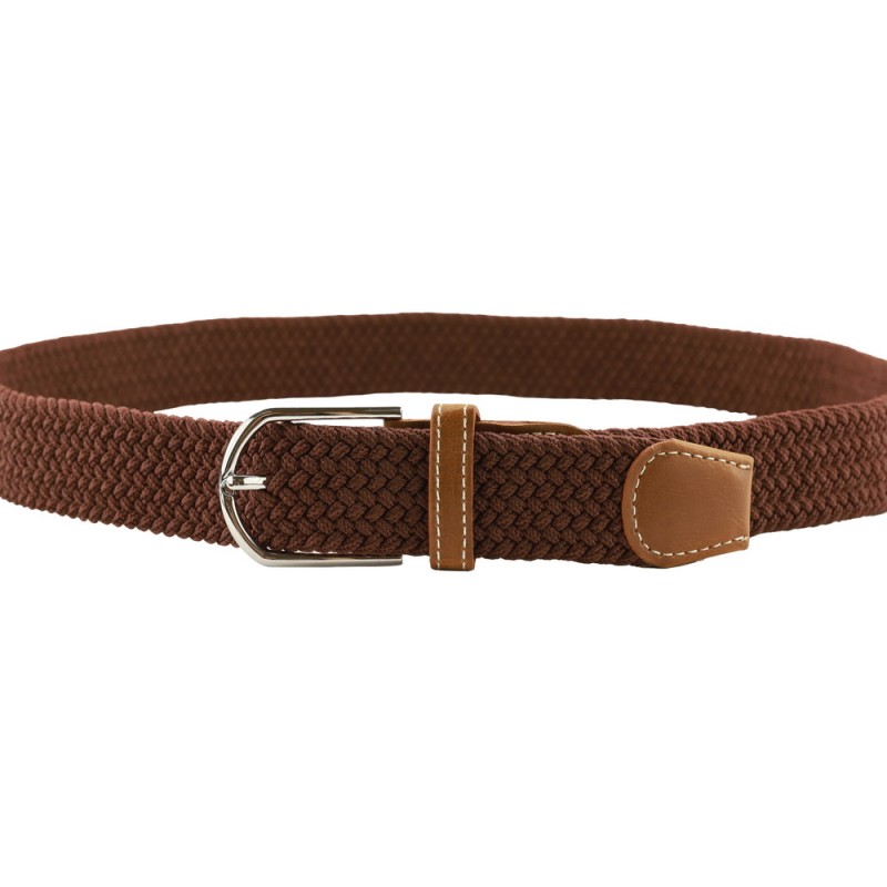 Ремень брючный, эластичный РМ-03K (мультиразмерный, цвет: коричневый)