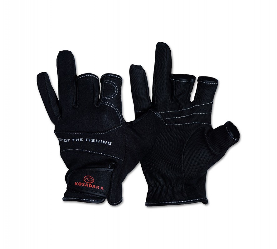 Перчатки неопр. Fishing gloves-21 обрез. 3 пал., черн.