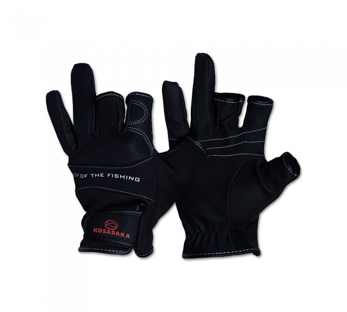 Перчатки неопр. Fishing gloves-21 обрез. 3 пал., черн.