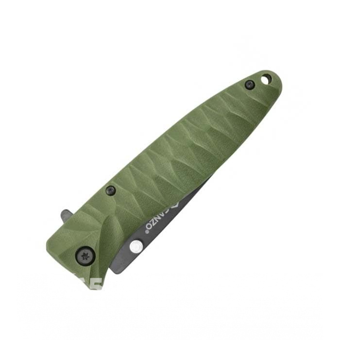 Нож складной "Ganzo" с клипсой, дл.клинка 88 мм, сталь 440, цв. зелёный G620g-1