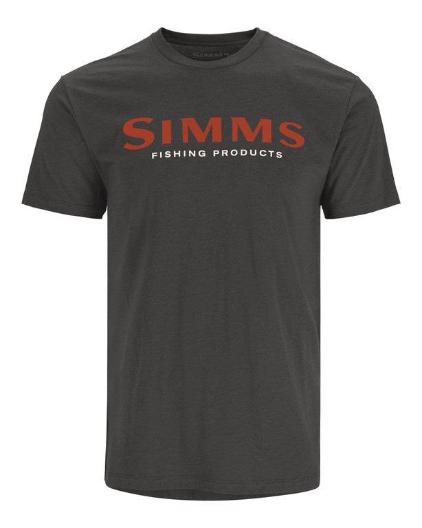 Футболка Simms Logo T-Shirt (Simms Orange/Charcoal Heather)