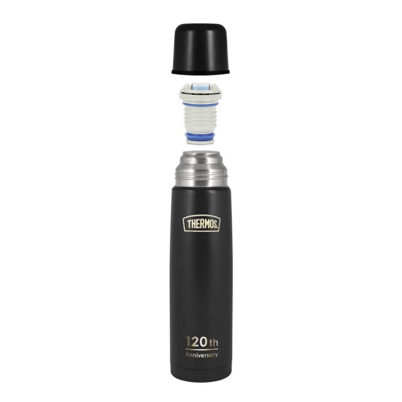 Термос THERMOS FBB-1000 GOLD 1L (материал - нержавеющая сталь, цвет чёрный, объём 1л)