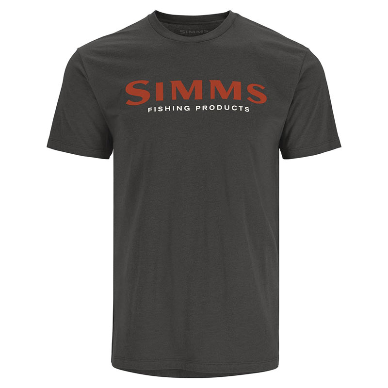 Футболка Simms Logo T-Shirt (Simms Orange/Charcoal Heather)