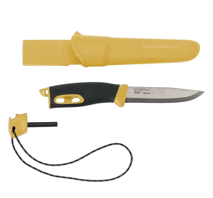 Нож Morakniv Spark Yellow, нержавеющая сталь, цвет желтый, 13573