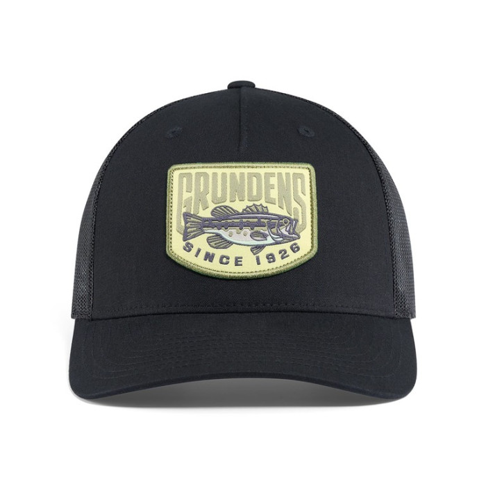 Кепка Grundens Bass Patch Trucker (Black, One Size)