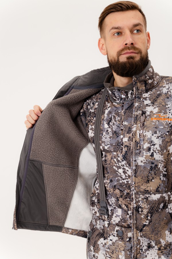 Куртка флисовая King Hunter JACKET (Camo Snow )