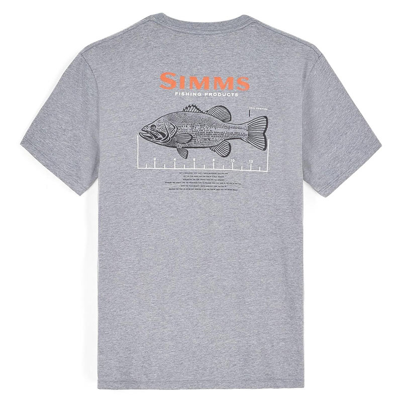 Футболка Simms Bass Ruler T-Shirt (Athletic Heather)