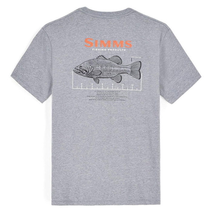Футболка Simms Bass Ruler T-Shirt (Athletic Heather)