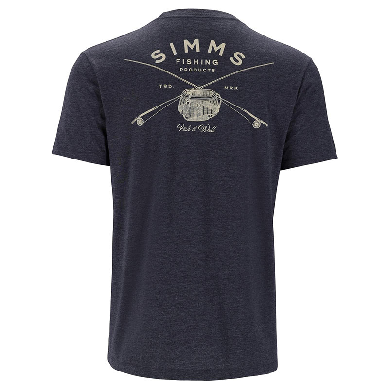Футболка Simms Classic Tackle T-Shirt (Navy Heather)
