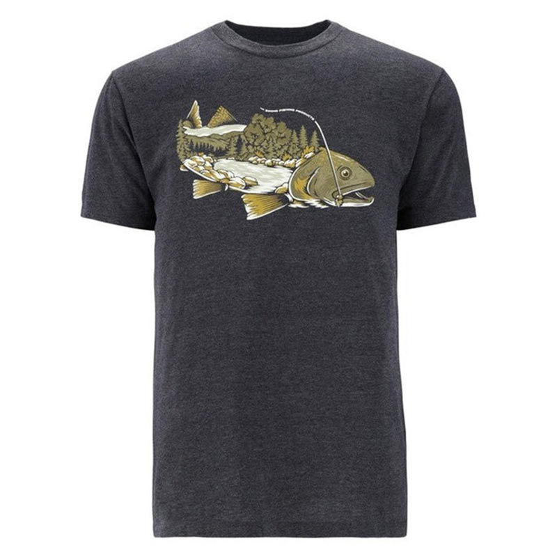Футболка Simms Spring Flow T-Shirt (Charcoal Heather)