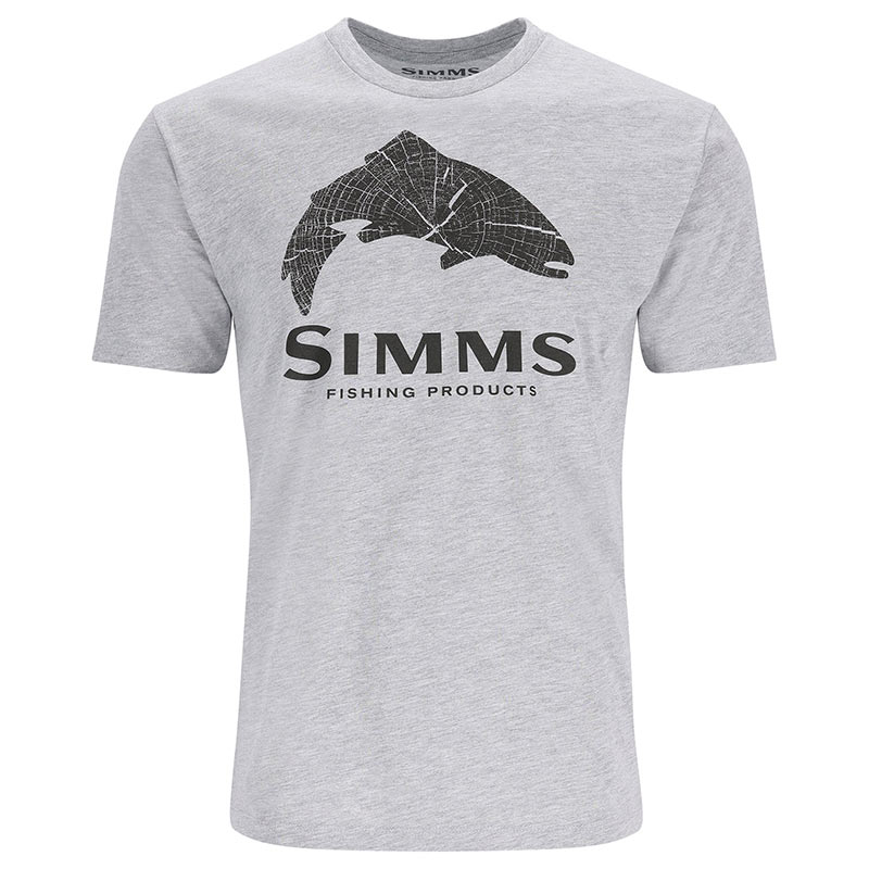 Футболка Simms Wood Trout Fill T-Shirt (Grey Heather)