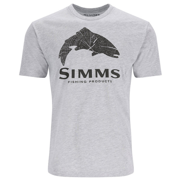 Футболка Simms Wood Trout Fill T-Shirt (Grey Heather)