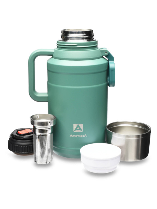 Термос бытовой, вакуумный, питьевой тм "Арктика", 3000 мл, арт.206-3000, цвет Хвоя