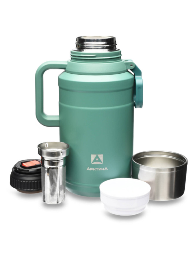Термос бытовой, вакуумный, питьевой тм "Арктика", 3000 мл, арт.206-3000, цвет Хвоя