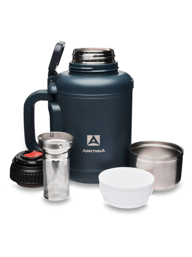 Термос бытовой, вакуумный, питьевой тм "Арктика", 1900 мл, арт.204-1900, цвет Индиго