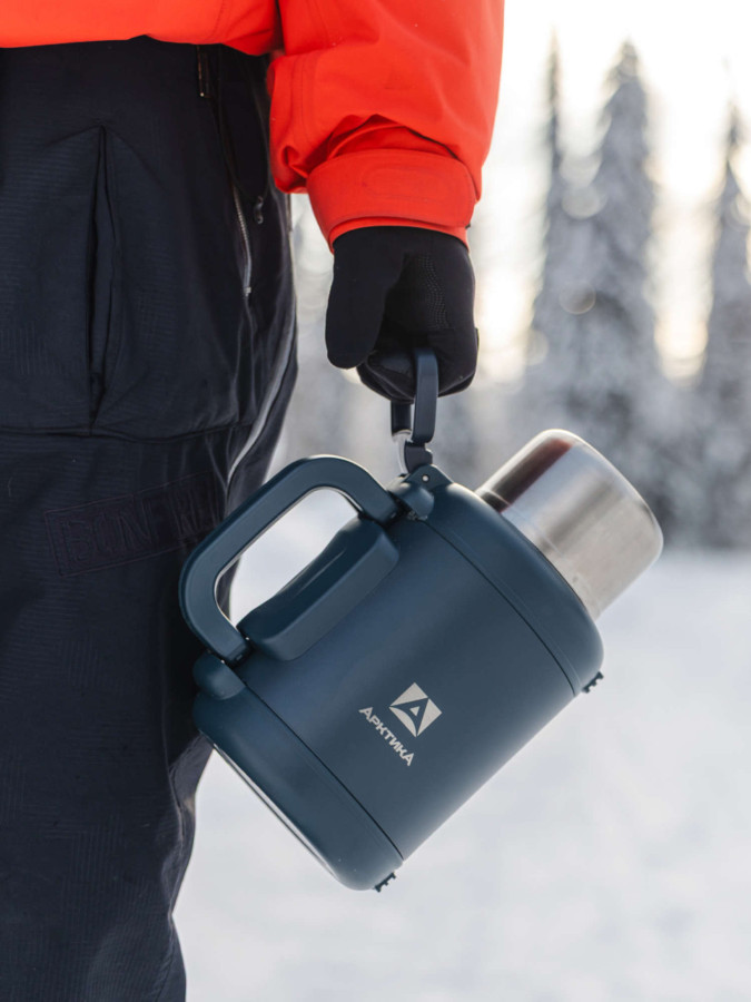 Термос бытовой, вакуумный, питьевой тм "Арктика", 1900 мл, арт.204-1900, цвет Индиго