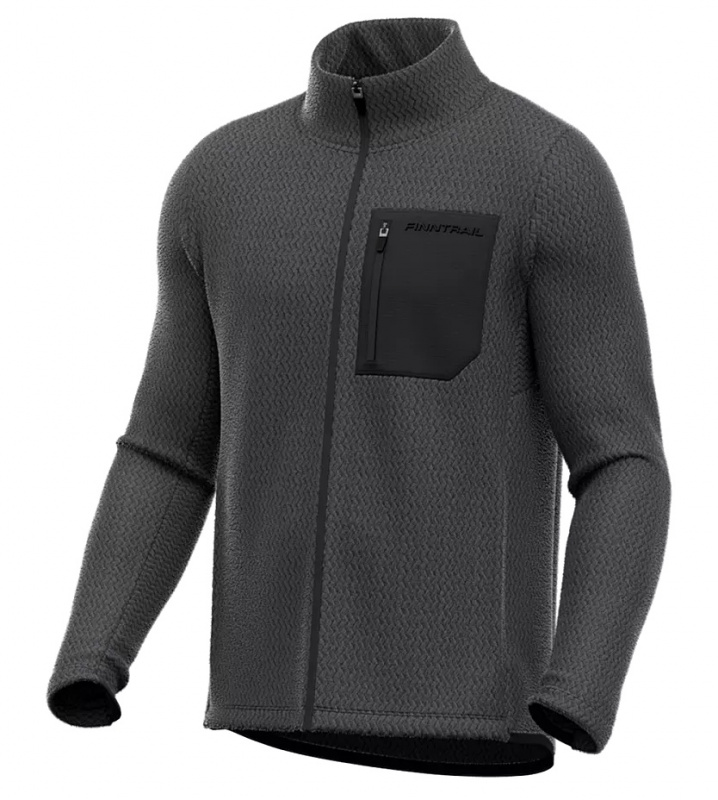 Толстовка мужская флисовая Flow 1213 DarkGrey