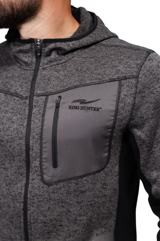 Куртка флисовая King Hunter Arctic Hood Gray