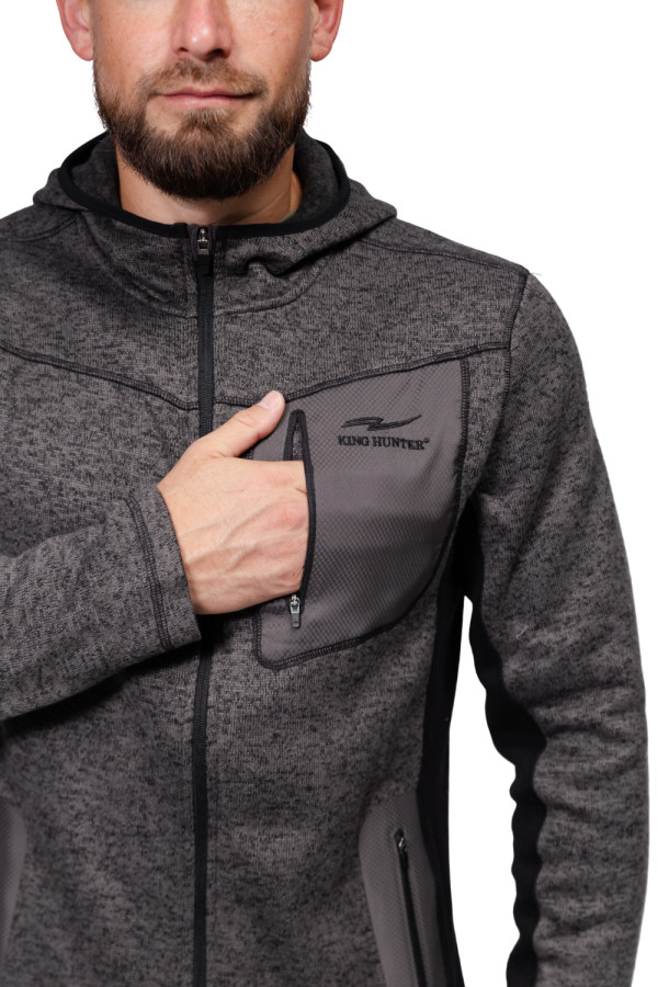 Куртка флисовая King Hunter Arctic Hood Gray