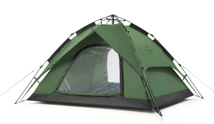 Палатка Naturehike автоматическая NH21ZP008, четырехместная, зеленая