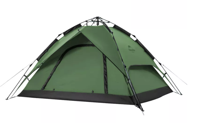 Палатка Naturehike автоматическая NH21ZP008, четырехместная, зеленая