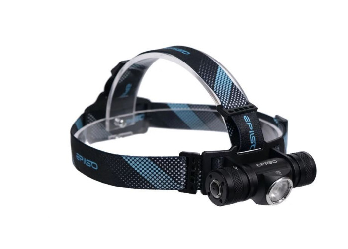 Фонарь EPILSO EPF-205 (карманный, Luminus SST40, 10W, 3.7V 2.2Ah, 5В (USB),металл, наголовный ремен